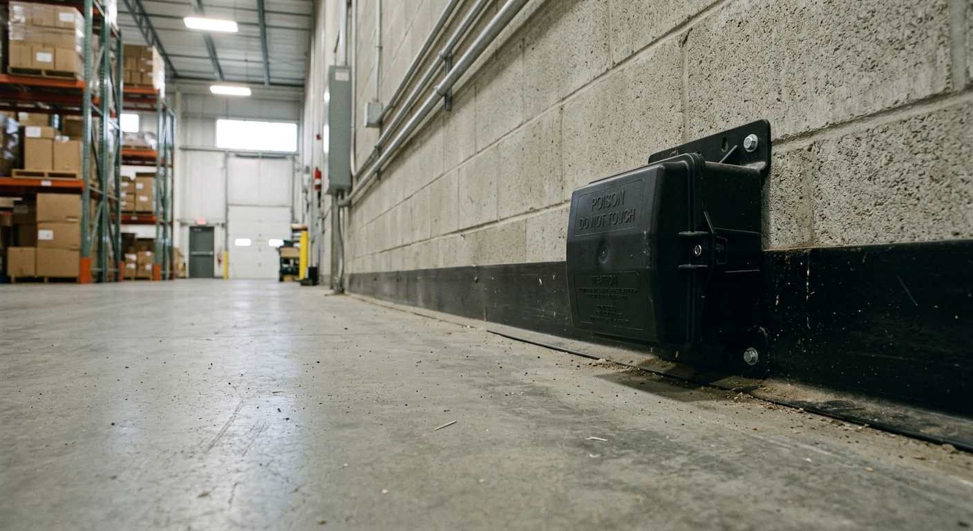 Warehouse rodent bait station Brisbane